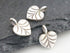 2 of Karen Hill Tribe Silver Heart Leaf Charm, 11 mm, (TH-8112)